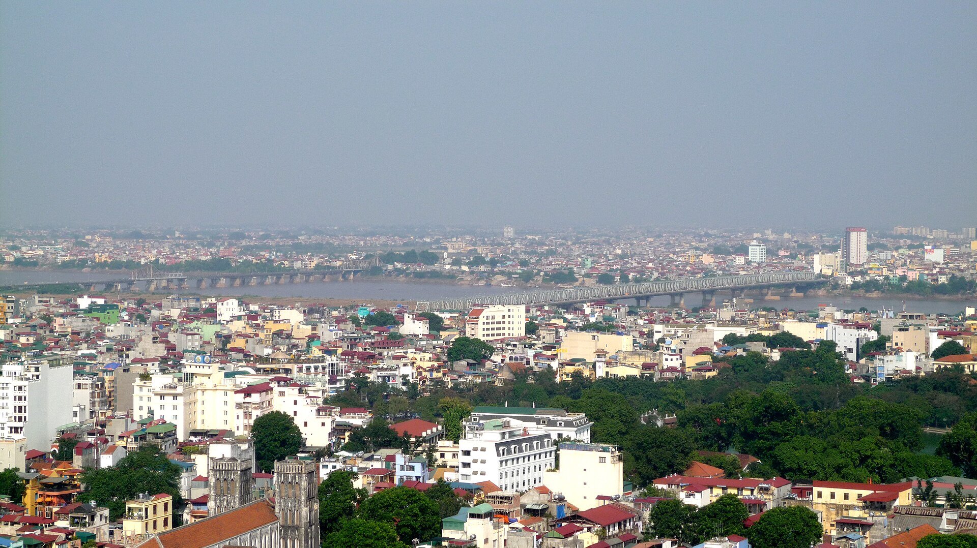 Cầu Chương Dương trong toàn cảnh Hà Nội