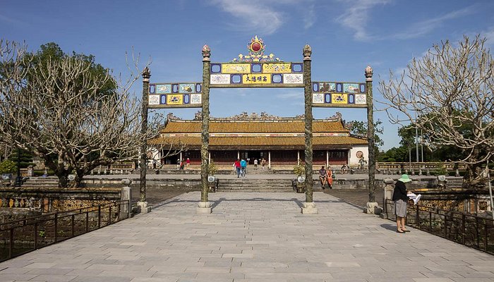 Khung cảnh chính tại Điện Thái Hòa