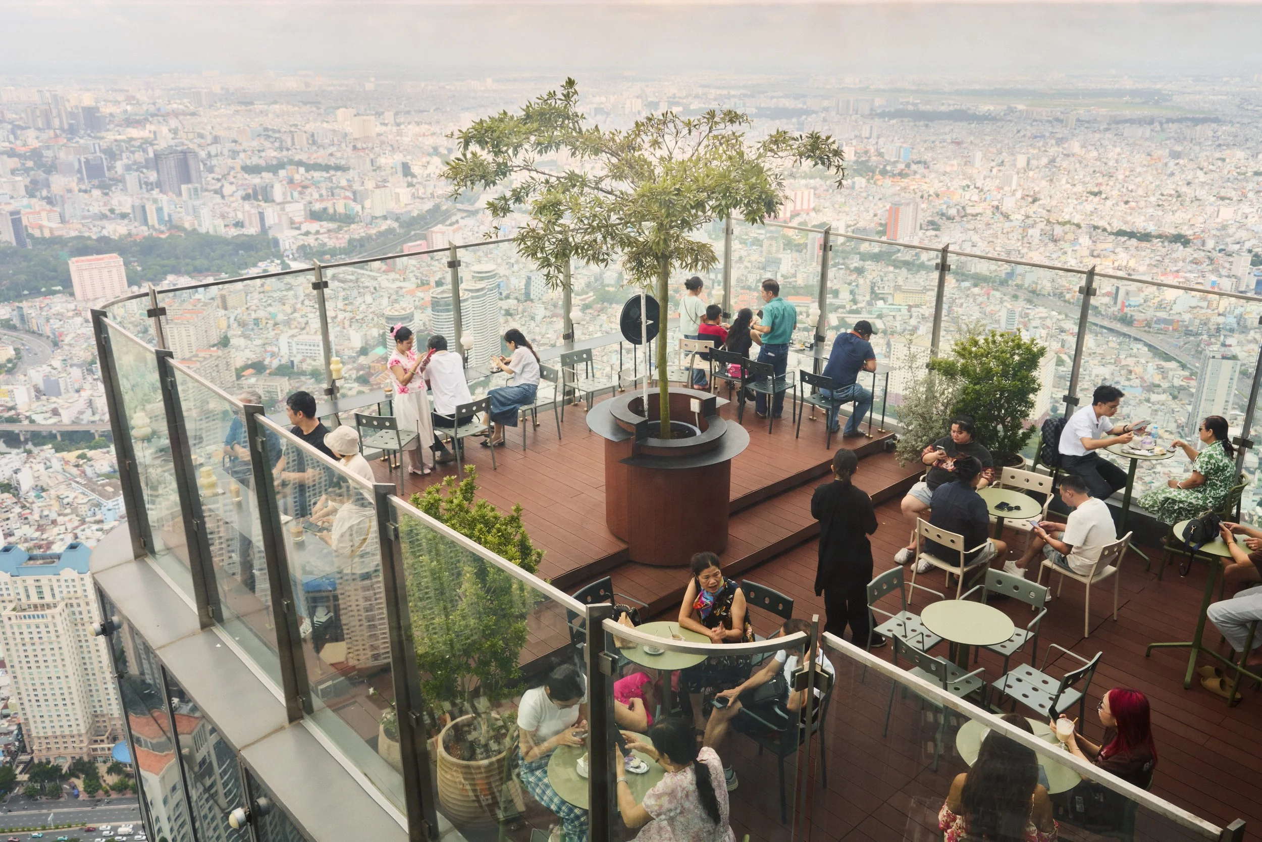 Khu vực ngoài trời tại Blank Sky Lounge