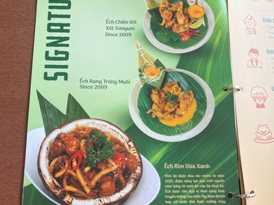 Chi tiết trải nghiệm tại Ech Xanh Restaurant - Phu My Hung