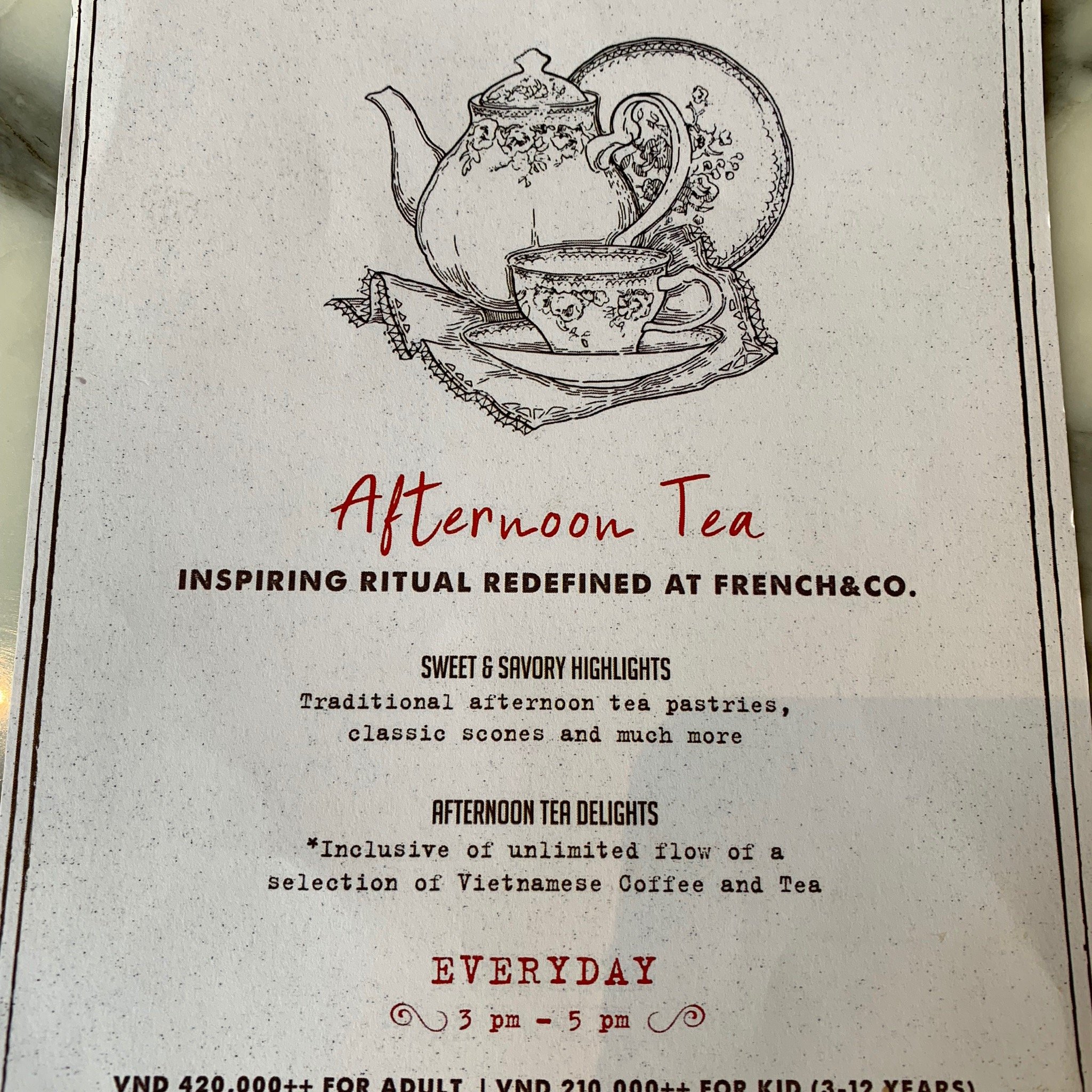 Chi tiết món tại French & Co.