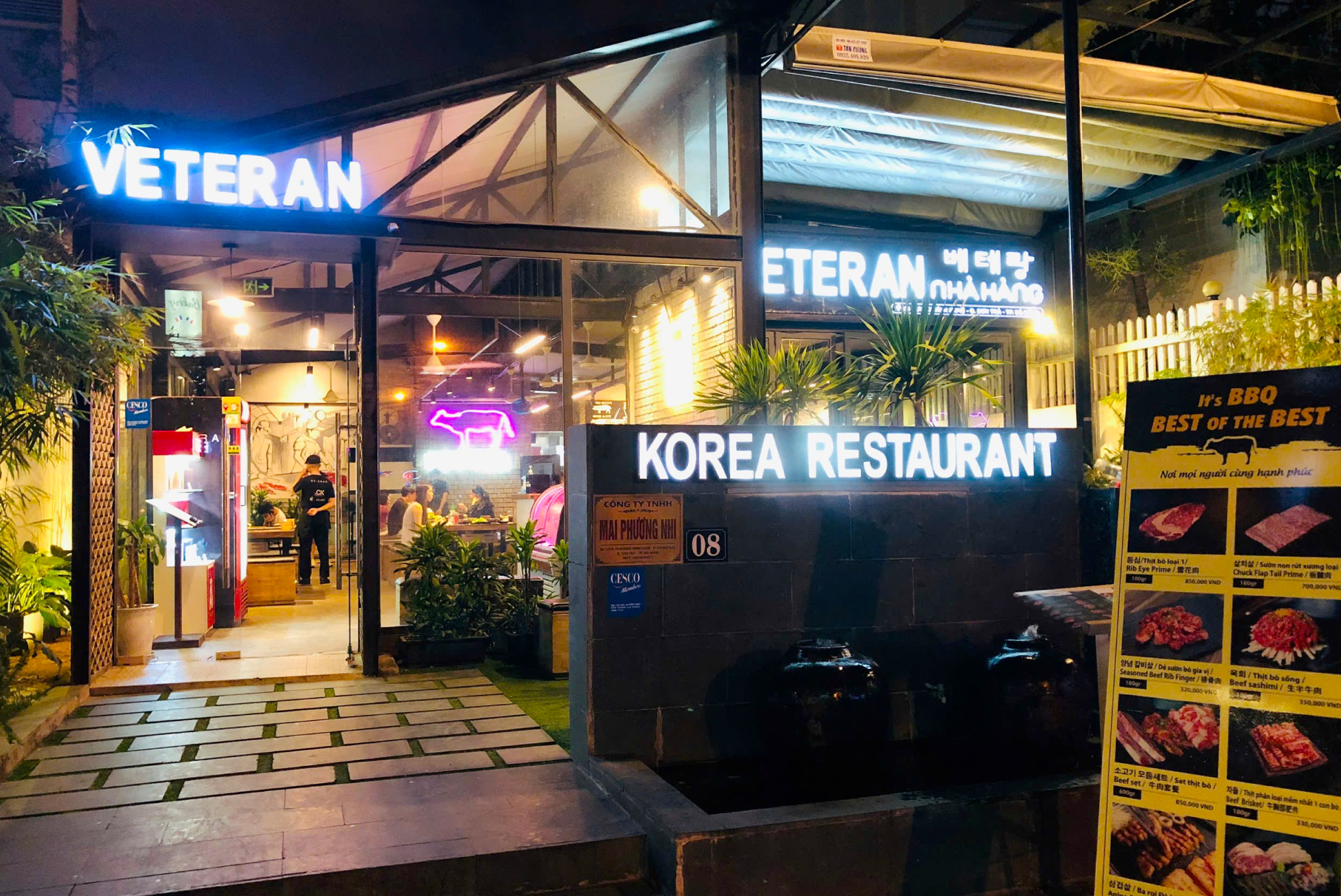 Veteran Restaurant Dương Đình Nghệ - quán nướng Hàn ở Sơn Trà
